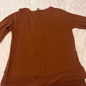 Time and Tru Cinnamon Long Sleeve Top